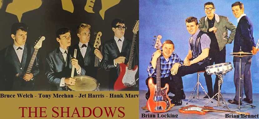 The Shadows ed i pochi loro brani cantati ...