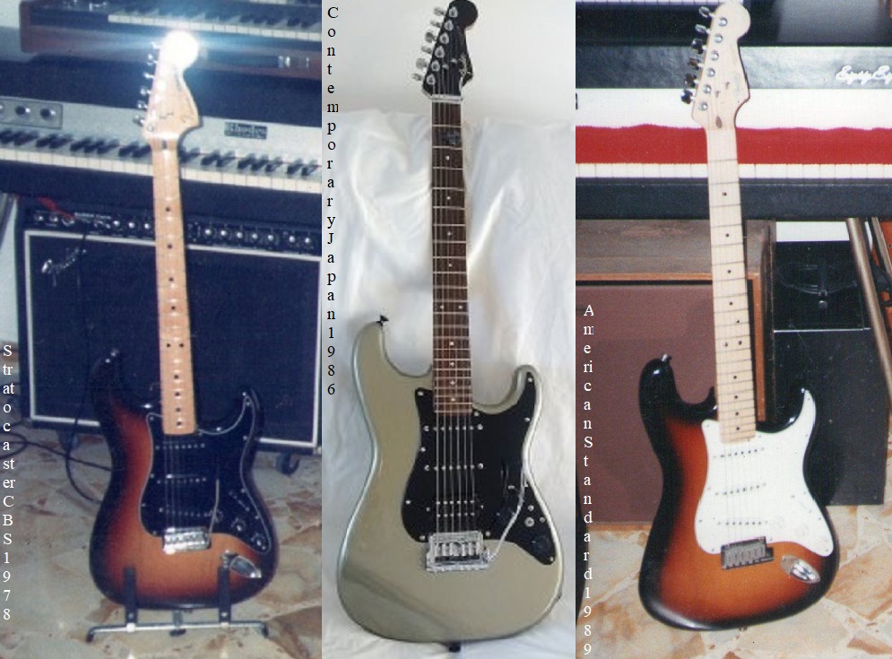 Le mie Fender CBS del periodo 1976-1980, però ragazzi come pesavano!