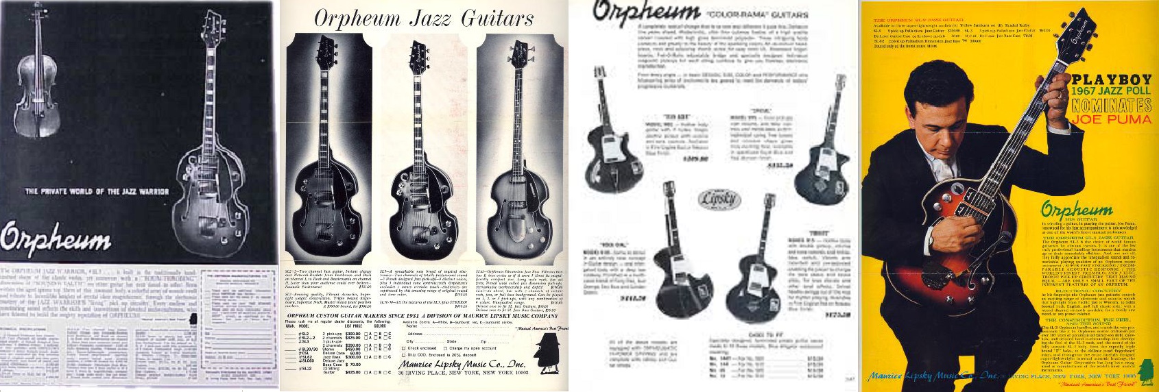 Orpheum, da Brand di banjo Made in USA a chitarre europee prodotte da Wandrè.