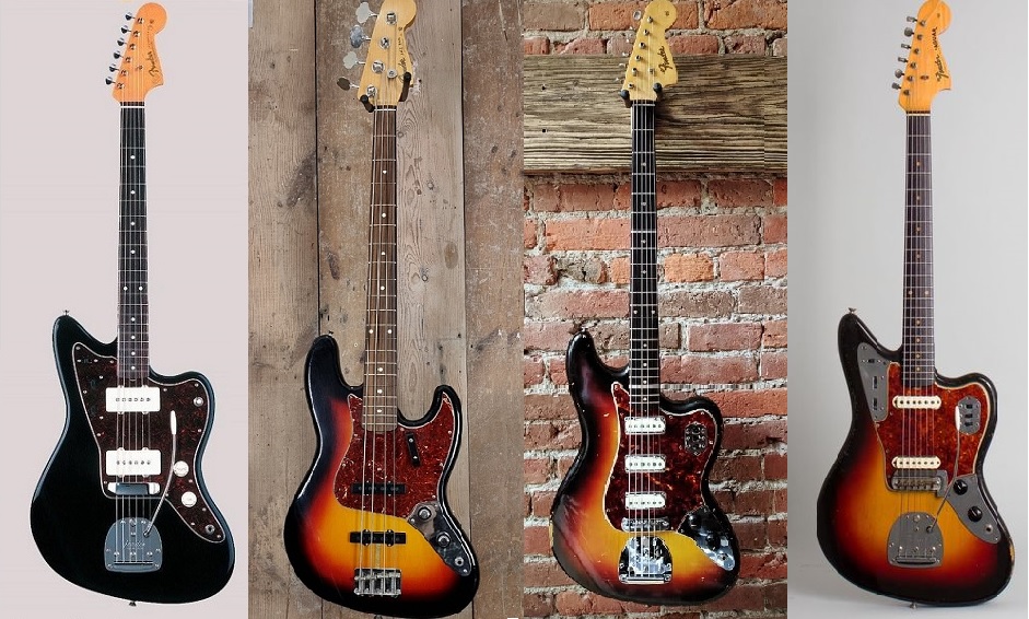 Leo Fender dal disegno simmetrico a quello asimmetrico-inclinato.