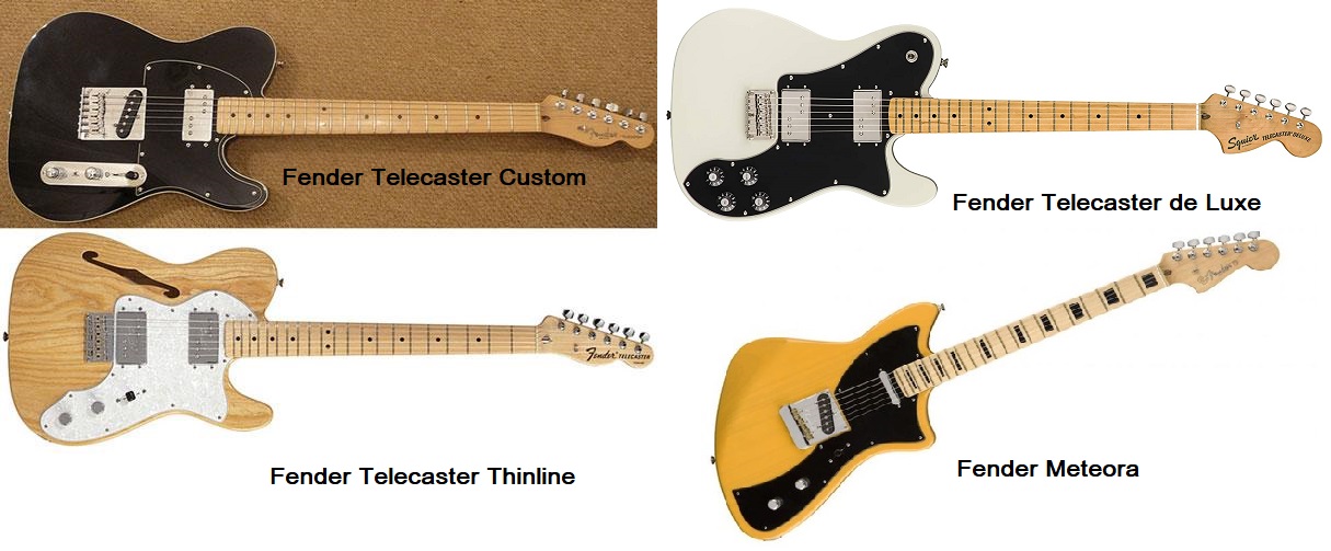 Le chitarre della Fender diverse ed alcune poco conosciute.