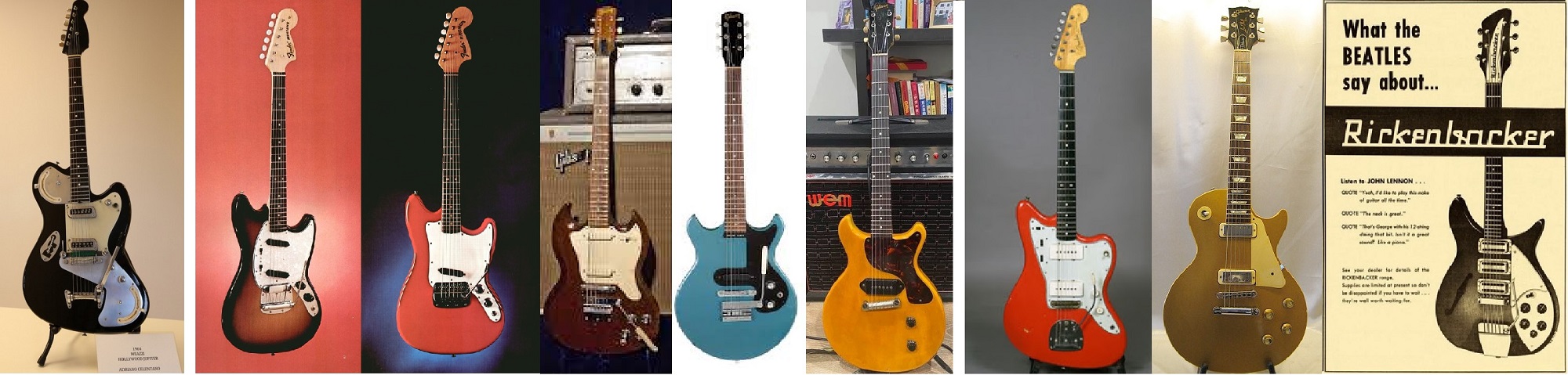Le chitarre elettriche più ambite nell'ultimo periodo del decennio 1960s.
