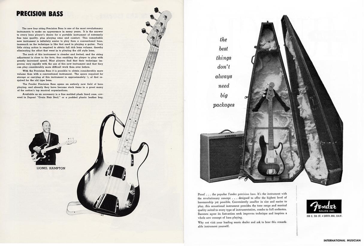 L'inventore del basso elettrico per me è lui ...Leo Fender, anno 1951