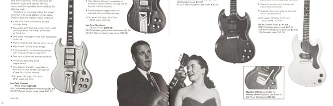 Una rivoluzione, il catalogo Gibson 1962.