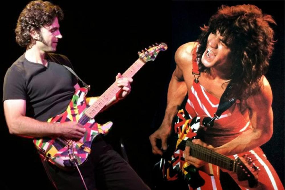 Dweezil Zappa mostra la Rasta Guitar di Van Halen