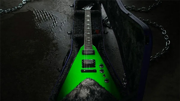 Dave Mustaine inarrestabile: arriva la Flying V Alien Tech Green
