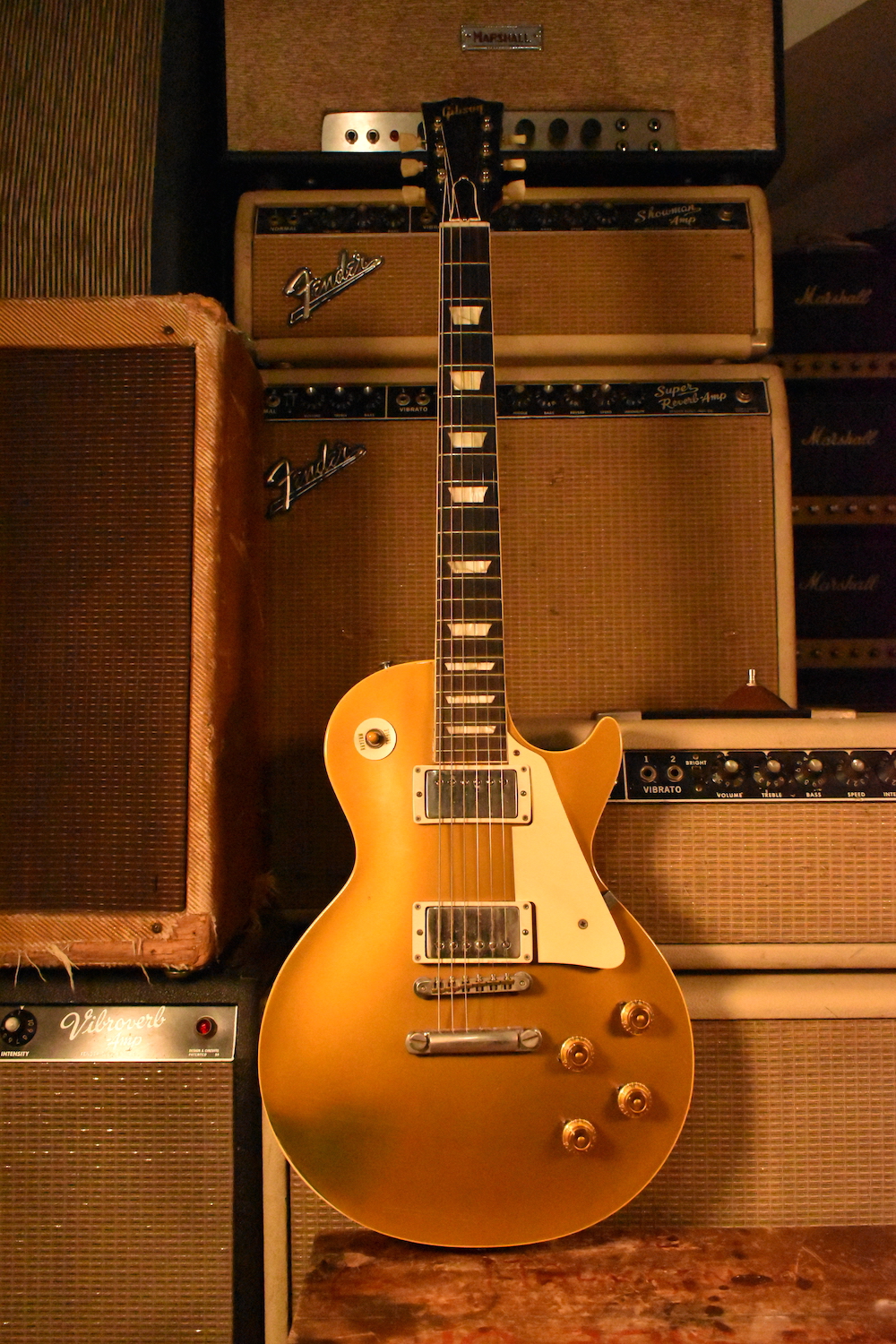 Una Gibson Les Paul Standard gold top del 1958