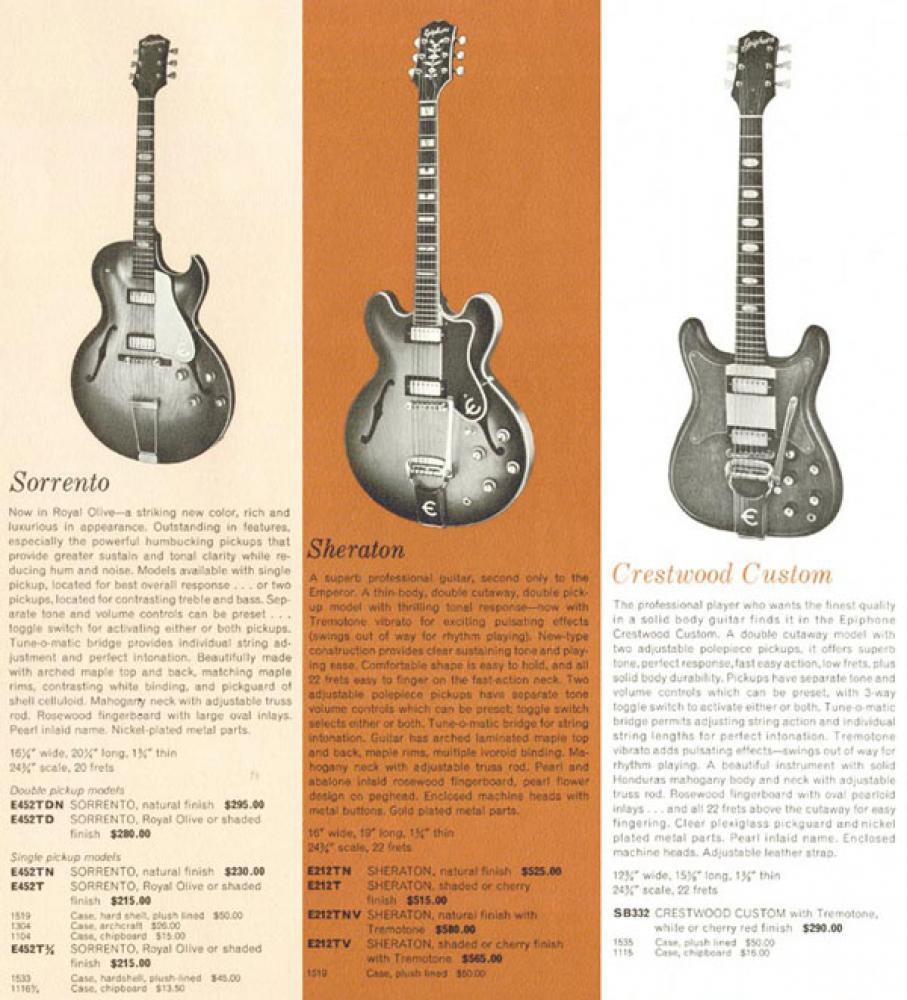 Epiphone 1962 collection