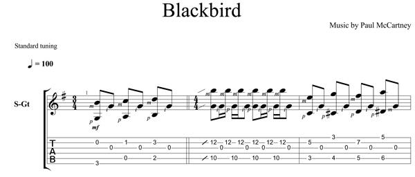 Chitarra Acustica: "BlackBird" dei Beatles