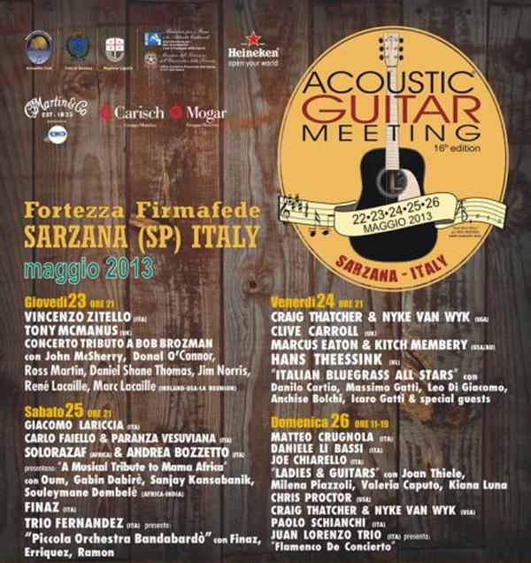 Acoustic Guitar Meeting 2013 pronto a partire