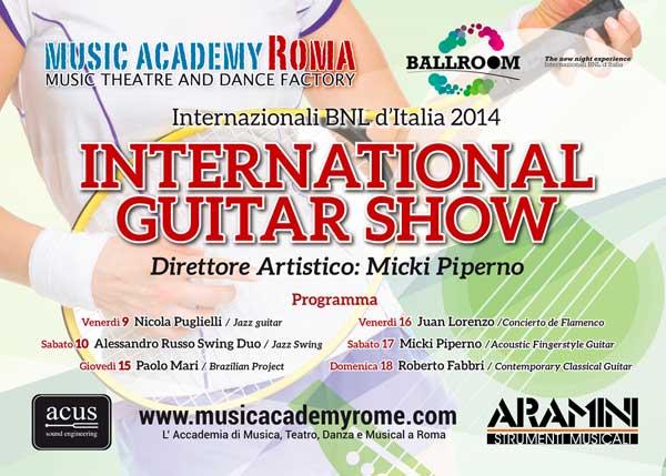 International guitar show 2014: chitarre e racchette