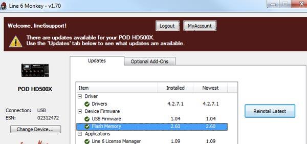 Line 6 POD HD: valutazioni semi-serie sul firmware 2.60