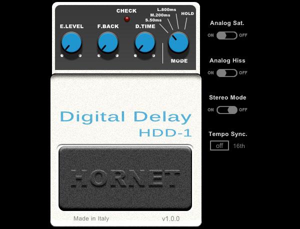 Hornet HDD-1: il digital delay per eccellenza diventa un plugin